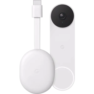 Google Chromecast 4K met Google TV + Google Nest Doorbell