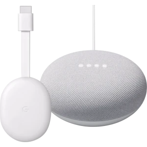 Google Chromecast 4K met Google TV + Google Nest Mini Wit