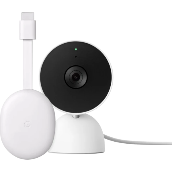 Google chromecast hd met google tv google nest cam indoor