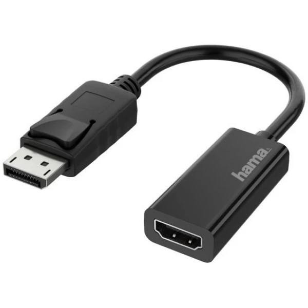 Hama adapter displayport naar hdmi ultra-hd 4k optische kabel zwart