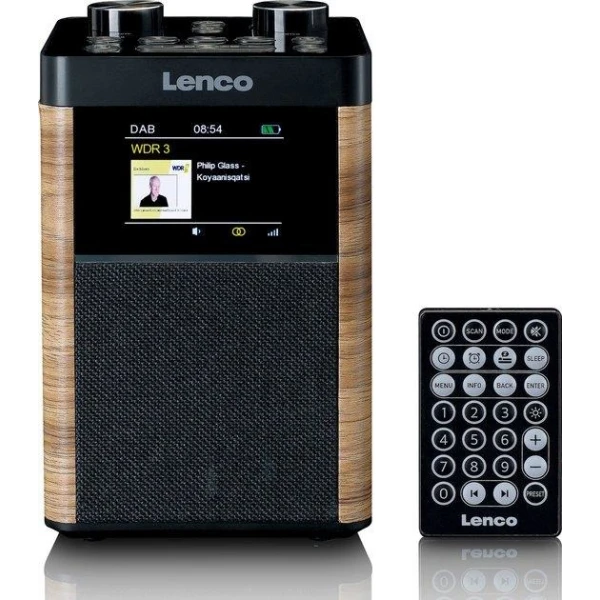 Lenco pdr-060wd dab radio bruin