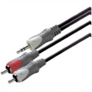 Scanpart audio kabel 3.5mm jack – 2xRCA 3,0m Mini jack kabel