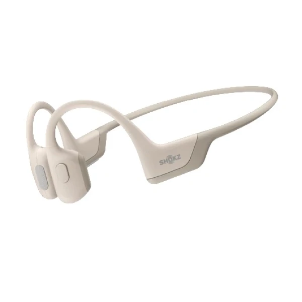 Shokz openrun pro bluetooth on-ear hoofdtelefoon beige