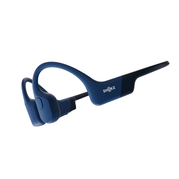 Shokz openrun bluetooth on-ear hoofdtelefoon blauw