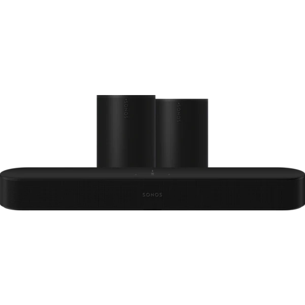 Sonos Beam Gen2 Zwart 2x Era 100 Zwart