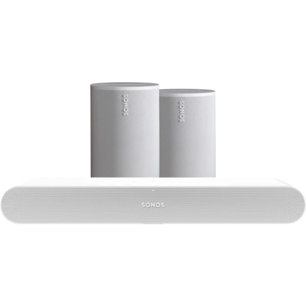 Sonos Ray Wit 2x ERA 100 Wit