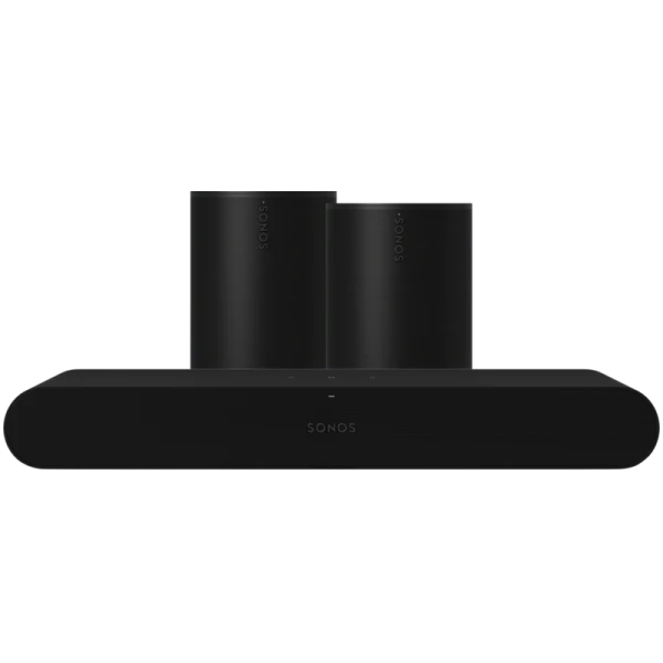 Sonos Ray Zwart 2x Era 100 Zwart