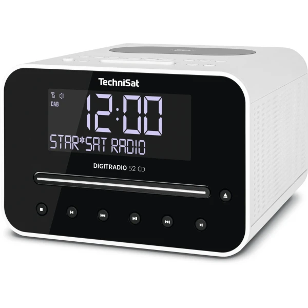 Technisat digitradio 52cd wekker radio wit