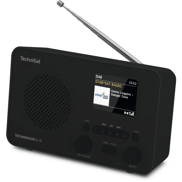 TechniSat Techniradio 6 IR Hybride radio Zwart