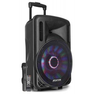 Fenton FT12LED karaoke speaker 700W 12" met LED verlichting