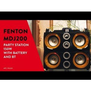 Fenton MDJ200 draadloze bluetooth party speaker met ingebouwde accu