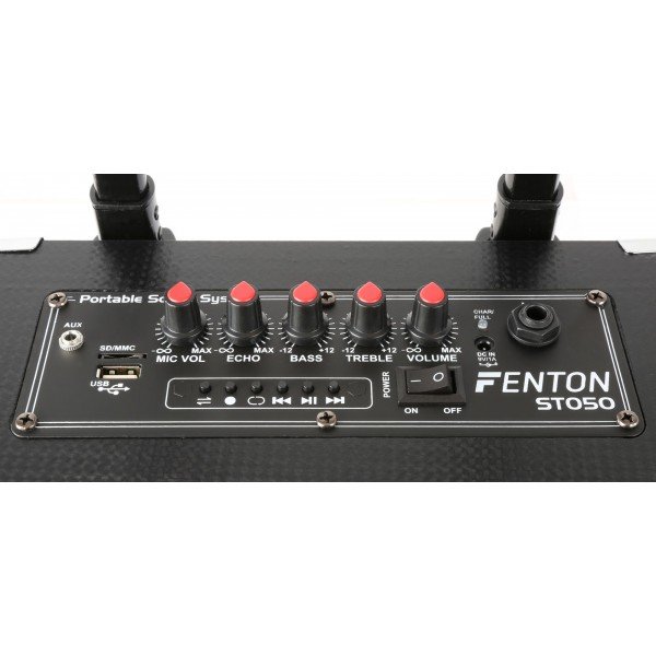 Fenton st050 mobiele geluidsinstallatie met bluetooth en draadloze vhf 4