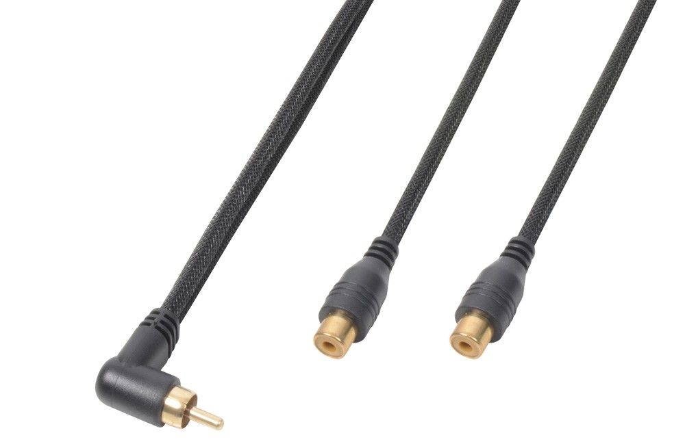 Pd connex kabel 1x rca male - 2x rca female 30cm