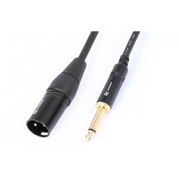 Pd connex xlr male - 6. 3mm mono jack kabel 15 centimeter