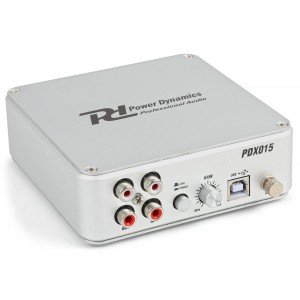 Power Dynamics PDX015 LP&apos;s digitaliseren Phono USB Voorversterker