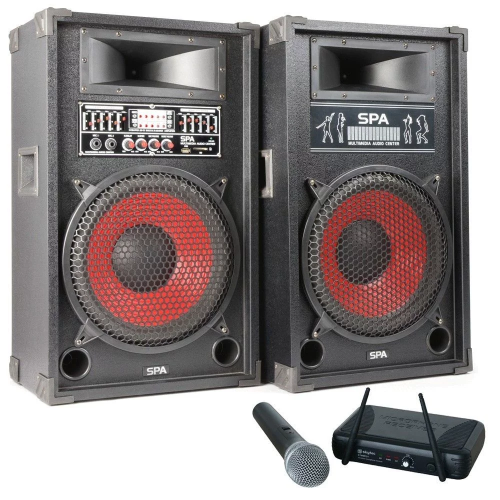 Fenton SPA-1200 karaoke set met draadloze microfoon en Bluetooth
