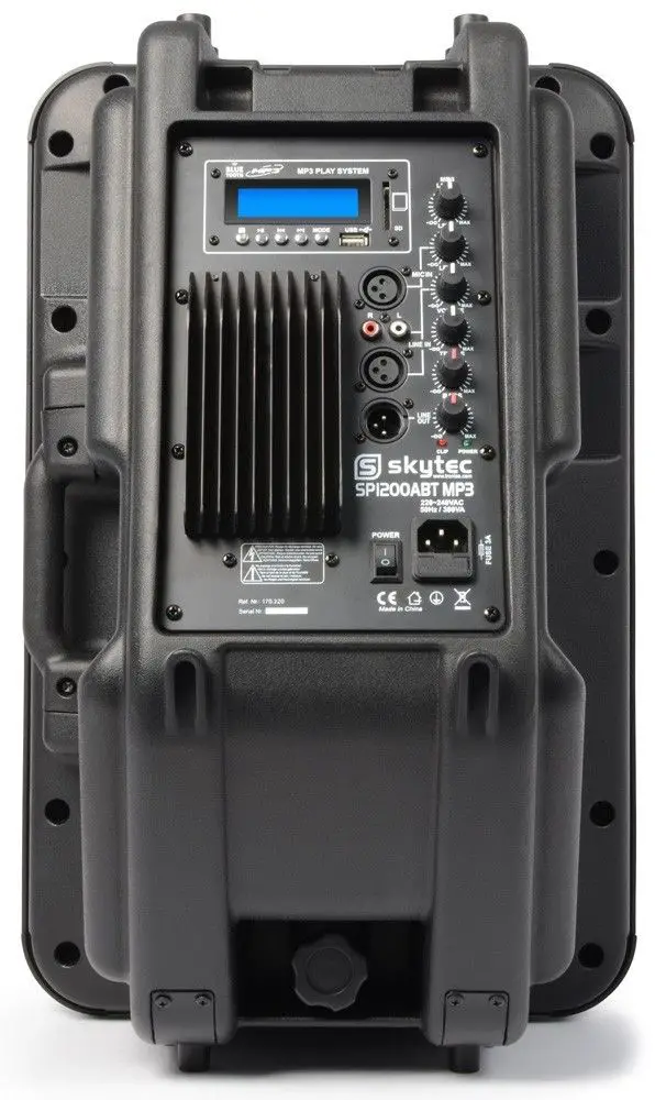 Skytec spbt1200a actieve speaker 600 watt met bluetooth en usbmp3 6