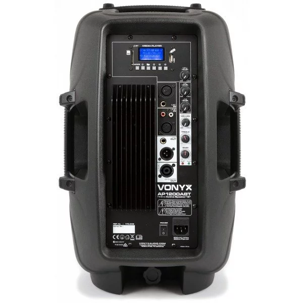 Vonyx ap1200abt actieve 600w 12 speaker met mp3 en bluetooth 6