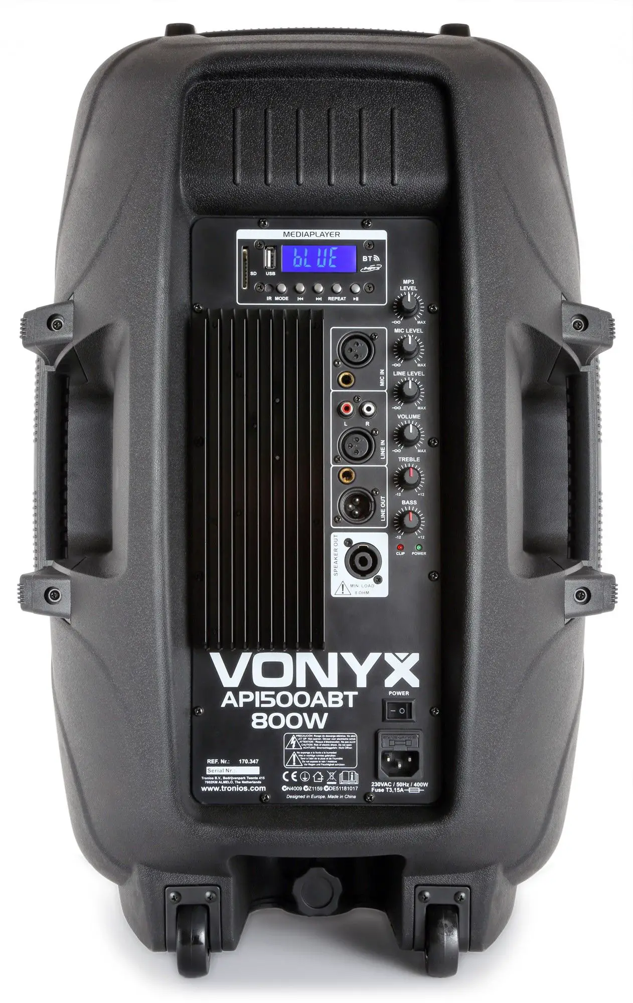 Vonyx ap1500 actieve bluetooth mp3 speakerset met standaards 6