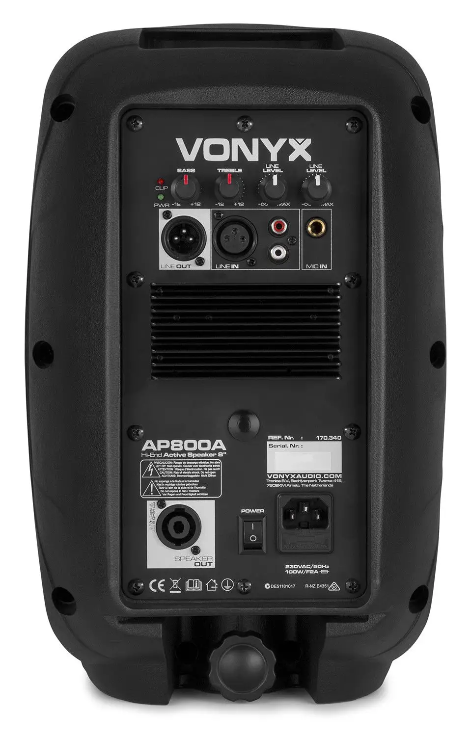 Vonyx ap800a actieve speaker 8 200w 4