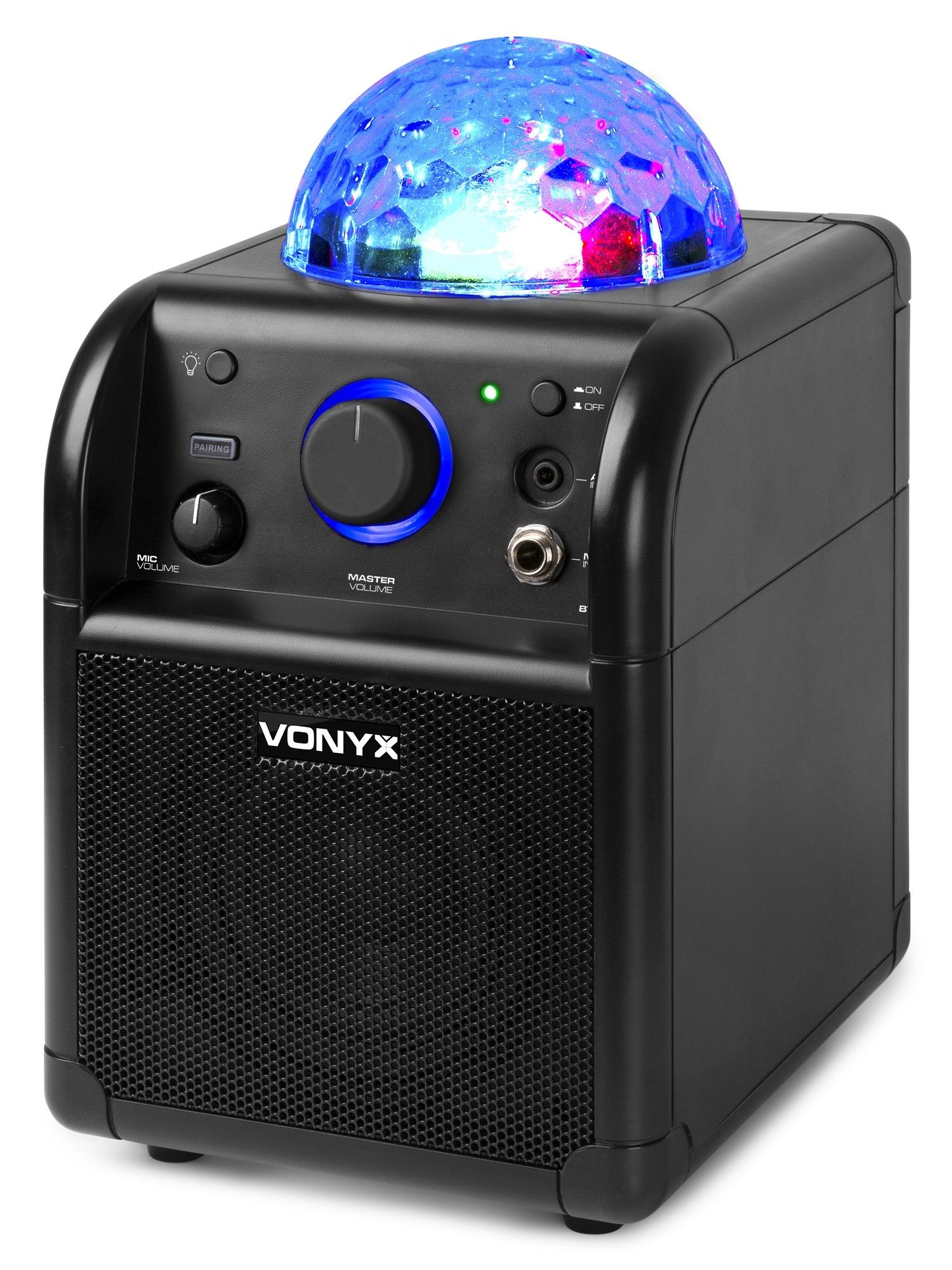 Vonyx SBS50B Karaoke set met microfoon, Bluetooth en lichteffect kopen
