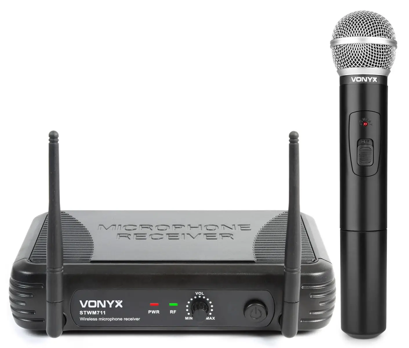 Vonyx STWM711 Draadloze VHF microfoon 1-kanaals met handmicrofoon