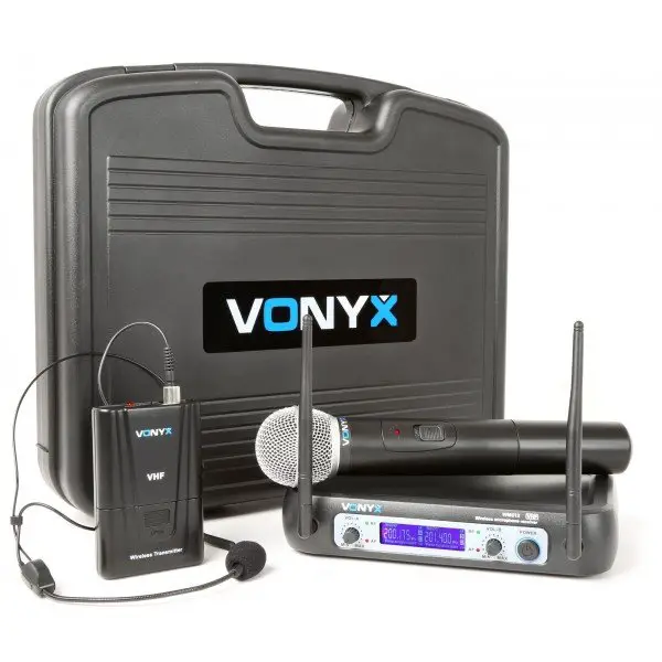 Vonyx wm512c draadloze microfoon vhf - dubbel