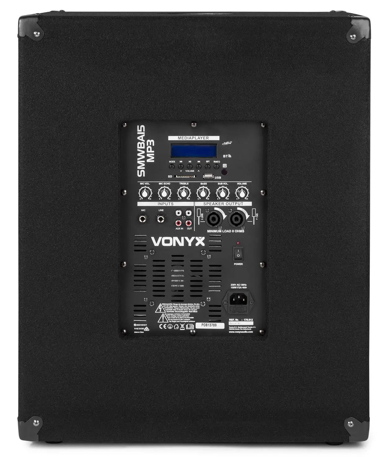 Vonyx actieve 2. 1 bluetooth dj geluidsinstallatie 1100w 7