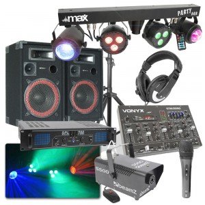 MAX Complete 700W DJ Bluetooth Disco Set met Geluid