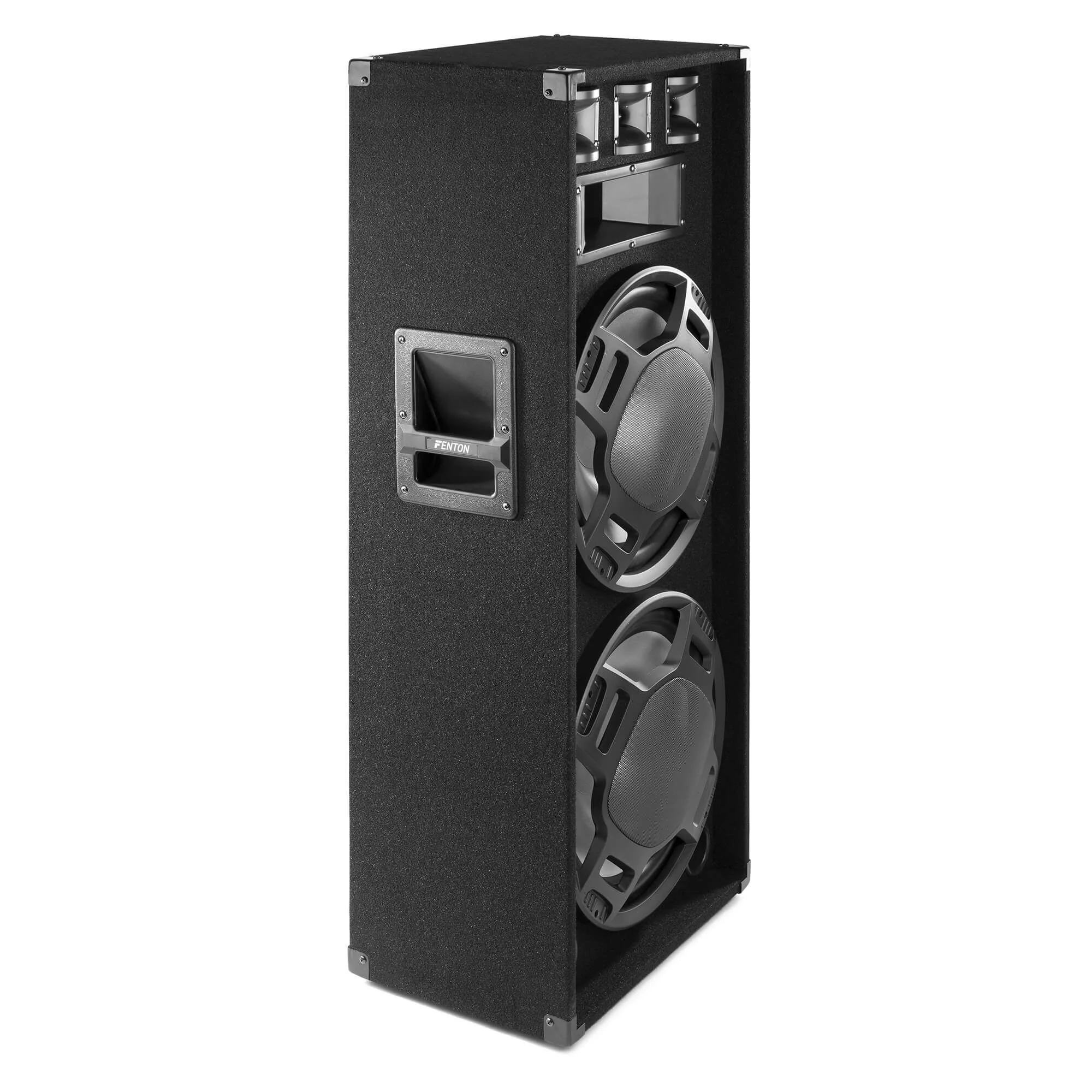 Fenton bs215 disco speaker 2x 15 met ledaposs 1000w 3