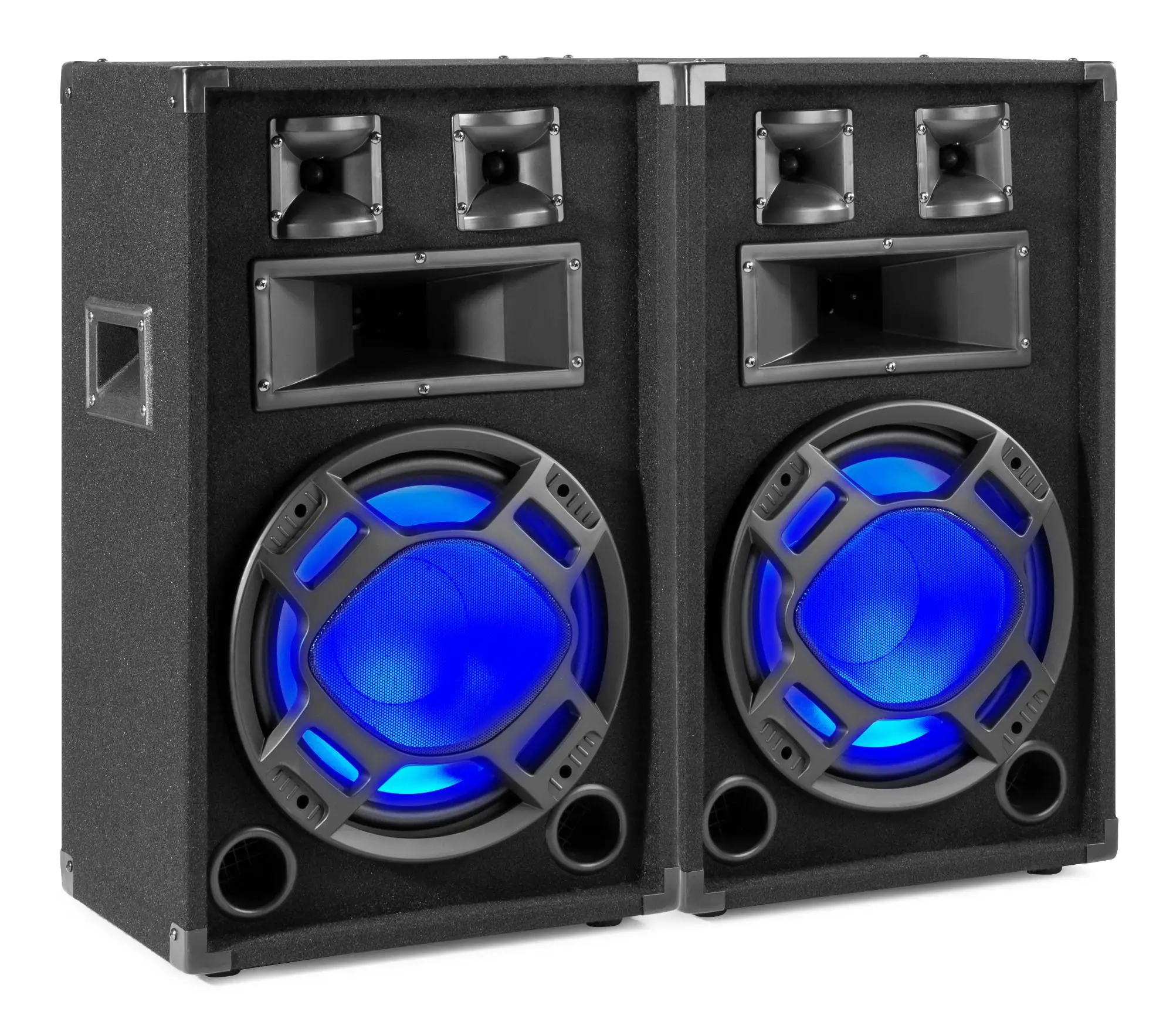 Fenton BS12 speakerset 1200W met LED disco verlichting