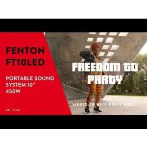 Fenton FT10LED karaoke speaker 450W 10" met LED verlichting