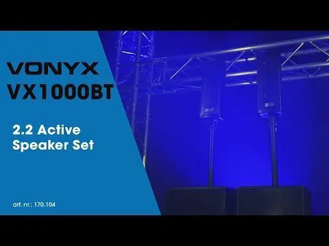 Vonyx vx1000bt actieve 1000w 2. 2 geluidsinstallatie met bluetooth