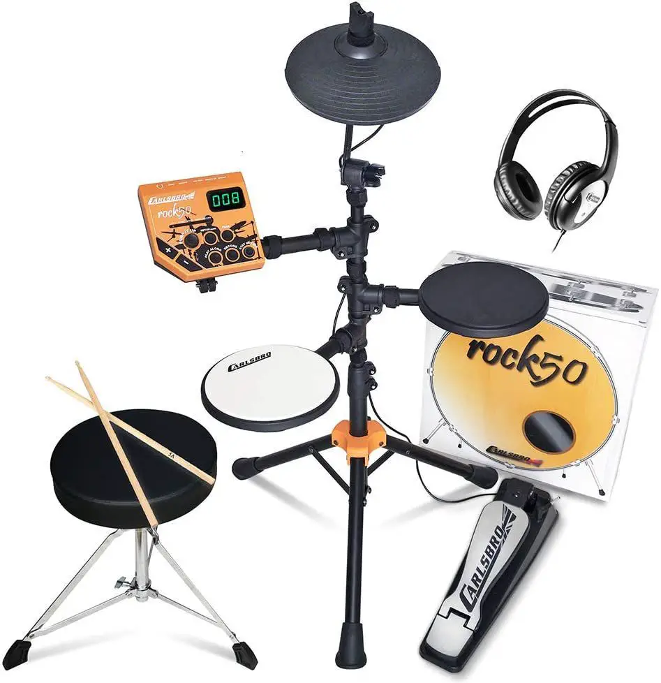 Carlsbro Rock50BP1 elektrisch drumstel incl. drumkruk en koptelefoon