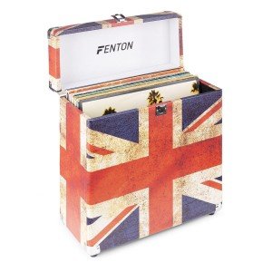 Fenton RC30 platenkoffer voor ruim 30 platen - UK vlag