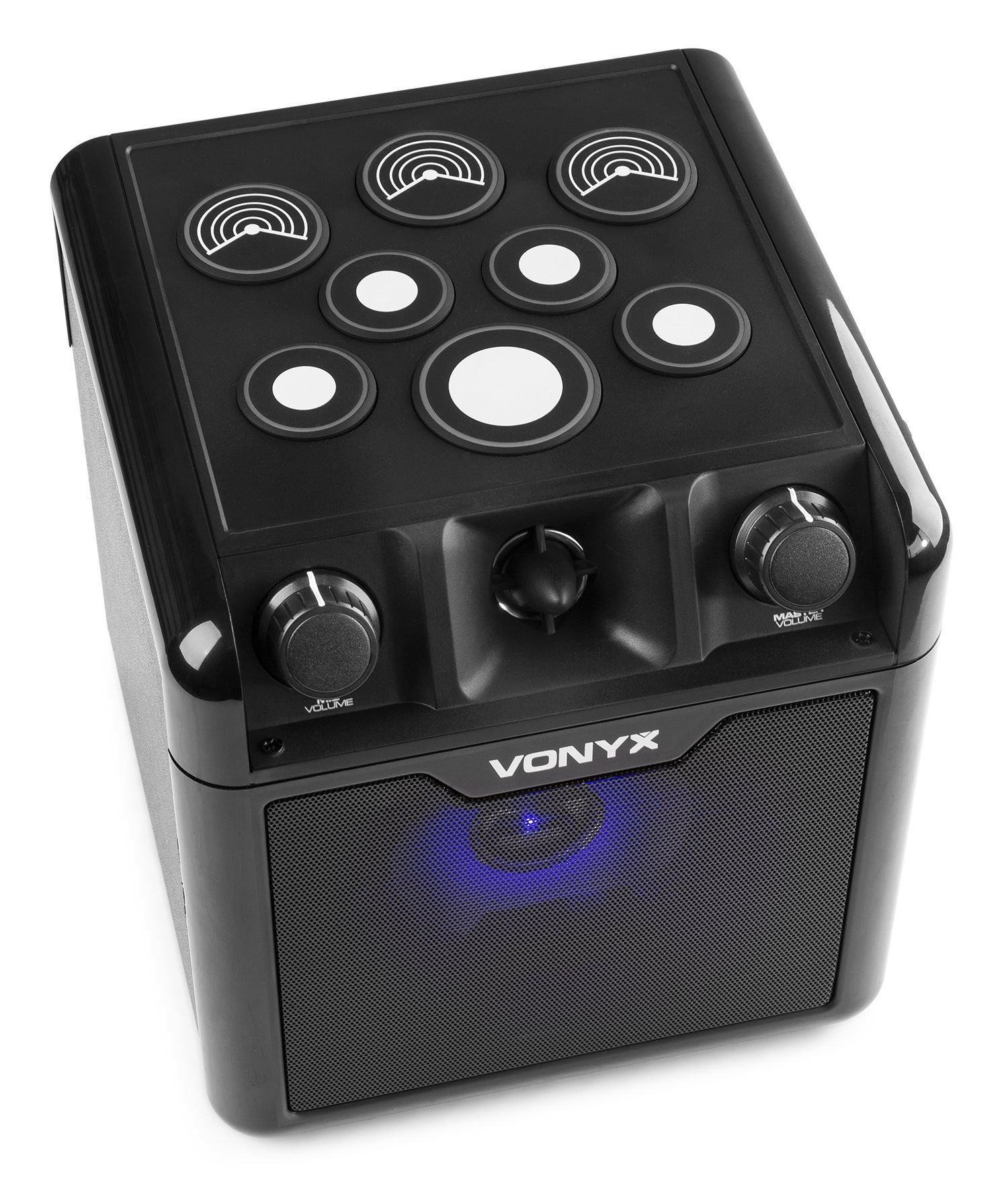 2e keus vonyx sbs50b drum karaoke set met microfoon bluetooth en 7