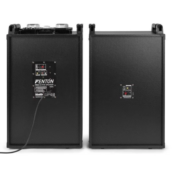 Fenton vs12 actieve 1200w speakerset met led disco verlichting 8