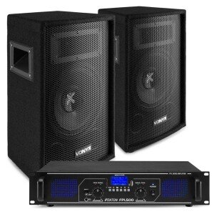 Complete 500W geluidsinstallatie met 2x SL8 speakers + FPL500