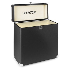 Fenton RC30 platenkoffer voor ruim 30 platen - Zwart