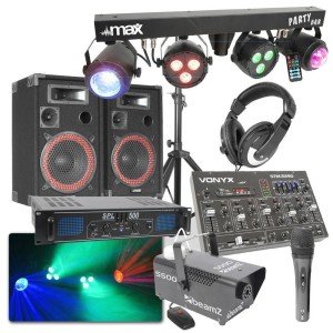 MAX Complete 500W DJ Bluetooth Disco Set met Geluid