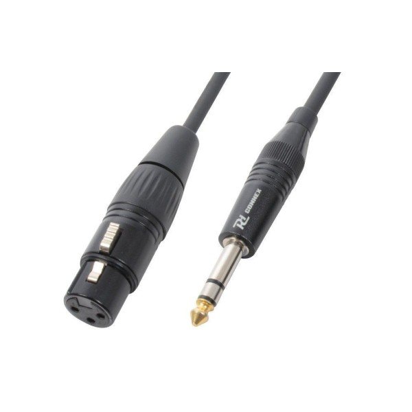Pd connex xlr female - 6. 3mm stereo jack kabel 1. 5 meter