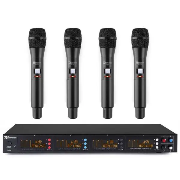 Power dynamics pd504h draadloos microfoonsysteem met 4 microfoons