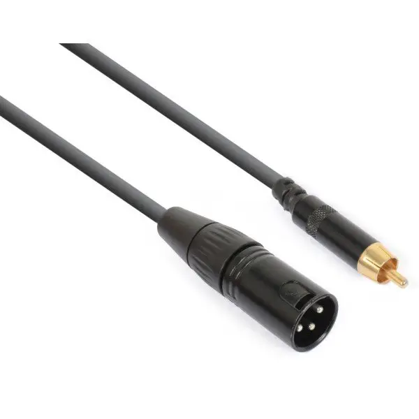 Pd connex kabel xlr male - rca male 15cm