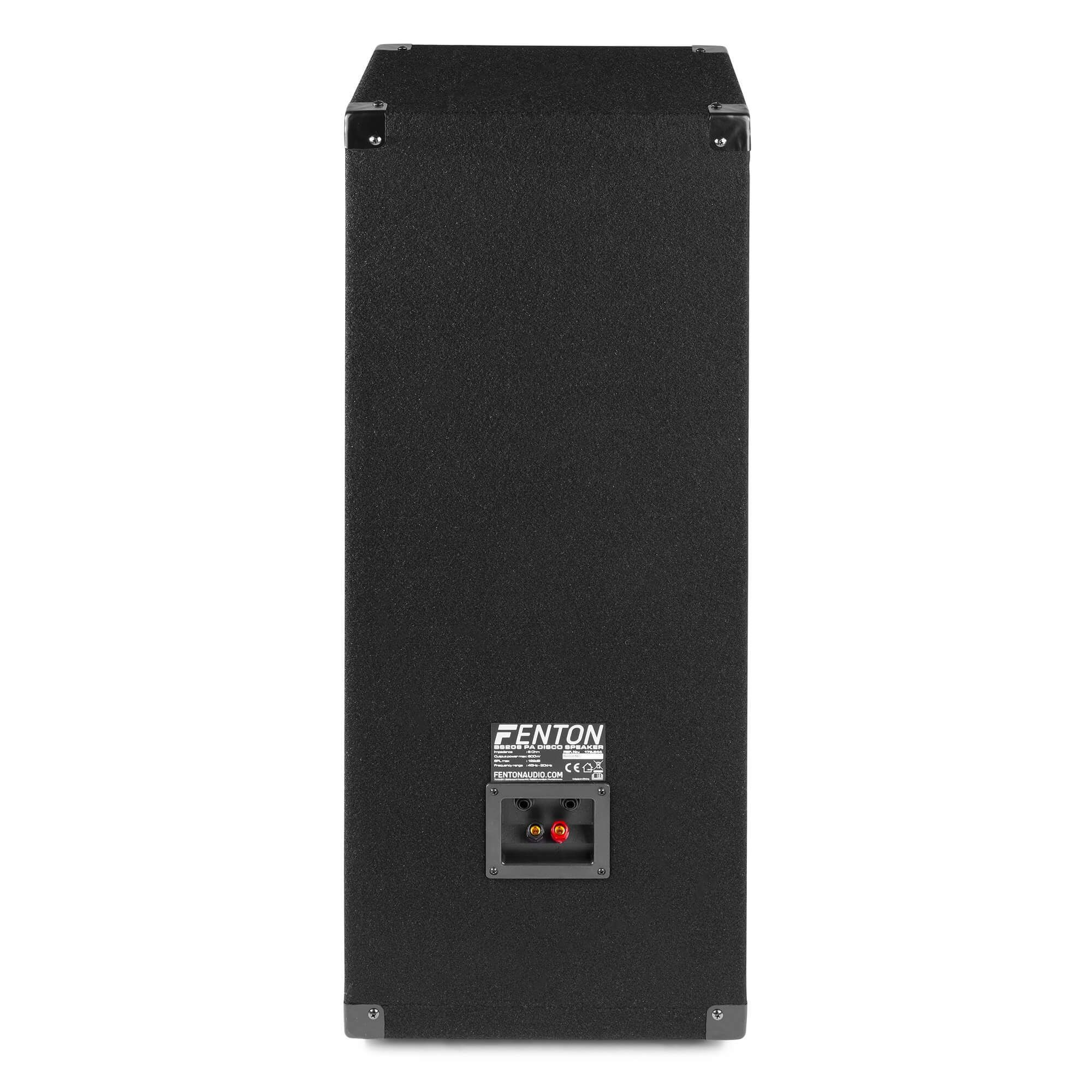 2e keus fenton bs208 disco speaker 2x 8 met ledaposs 600w 5