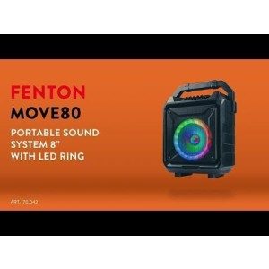 Fenton move80 mobiele speaker met bluetooth - 120w
