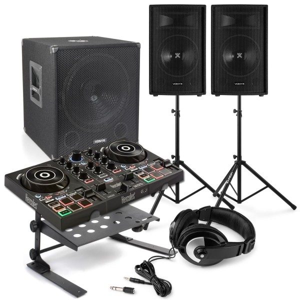 Hercules djcontrol inpulse 200 dj set met 2. 1 geluidsinstallatie 1100w