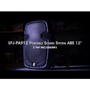 Vonyx SPJ-PA912 draagbare accu speaker 12" 500 watt met Bluetooth en