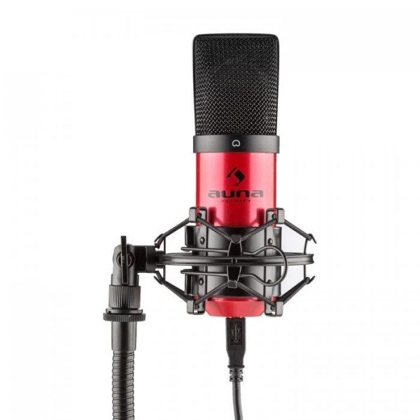 Auna mic-900rd rode usb studio condensator microfoon met shockmount