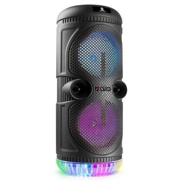 Fenton sps75 bluetooth speaker met karaoke en led discolampen