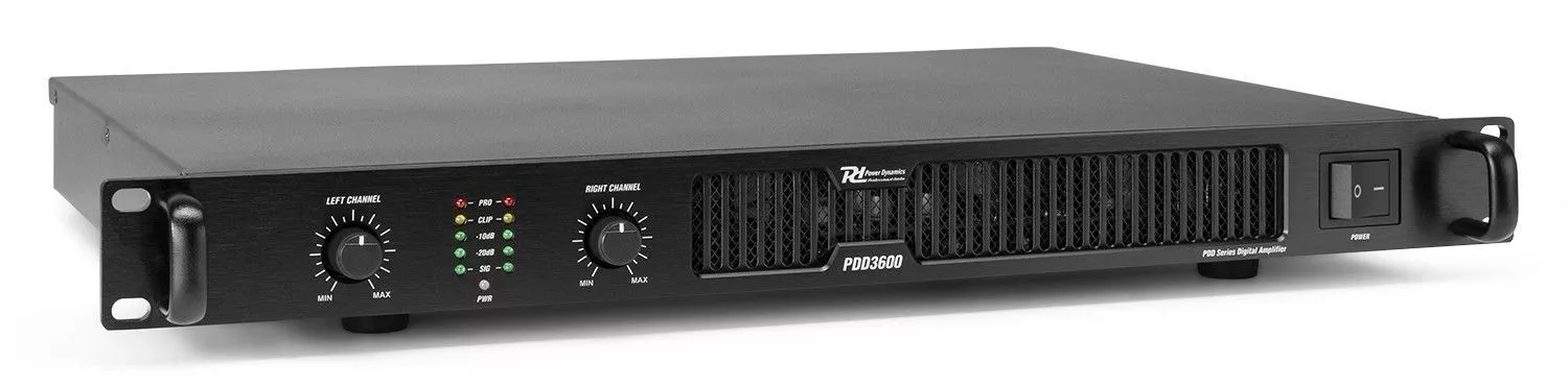 Power Dynamics PDD3600 19 inch digitale versterker 2x 1800W RMS